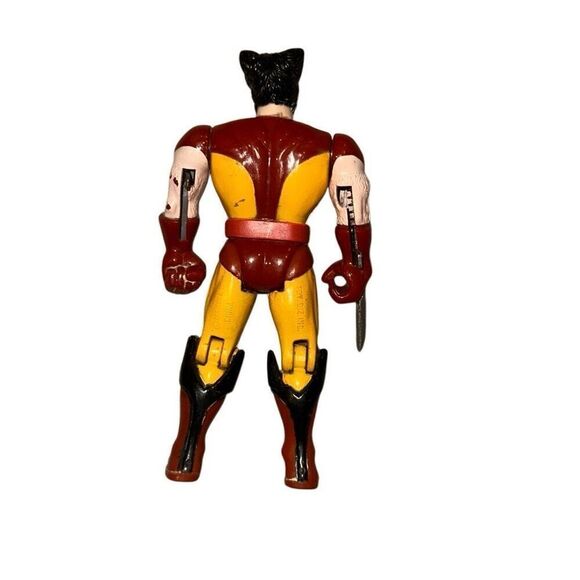 1991 Toy Biz Marvel Super Heroes Wolverine version 1 Loose Action Figure X-Men - Picture 4 of 9